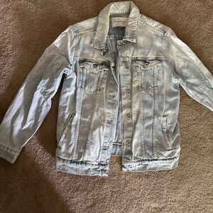 Pilcro and the Letterpress Faded Blue Denim Jacket